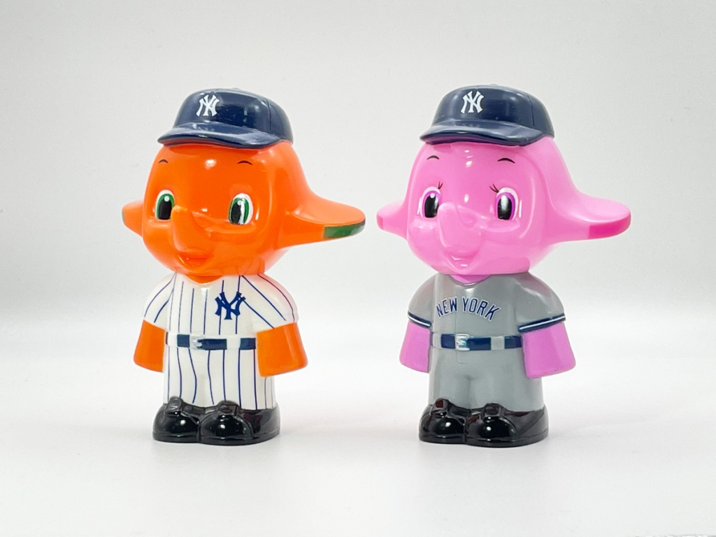ニューヨーク・ヤンキース（1936-）【ver.2019】プロ野球サトちゃんフィギュア貯金箱（11cm）